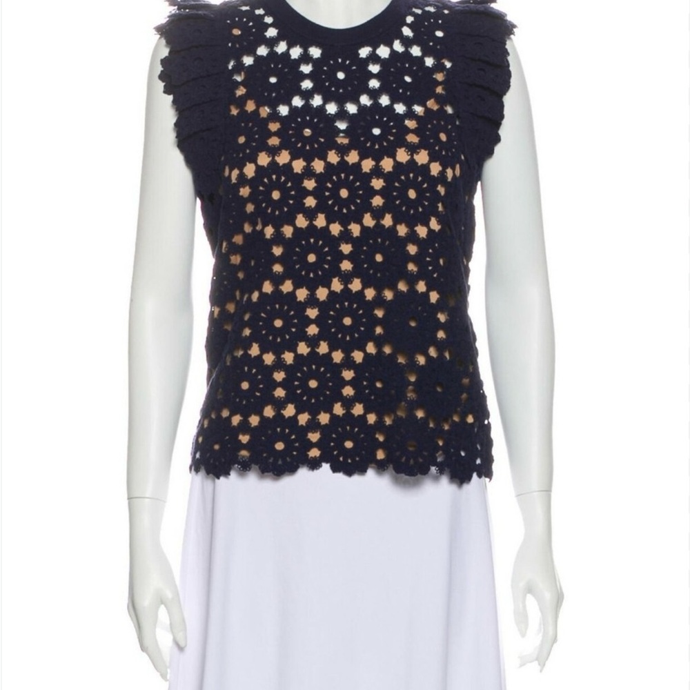 Michael Kors - Medallion-Pattern Lace Top